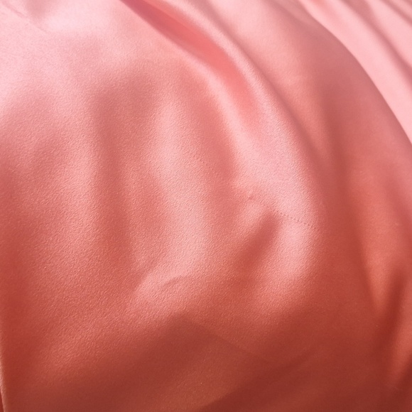 David's Bridal Pink Strapless Pleated Dress, Size 4 - Picture 6 of 7